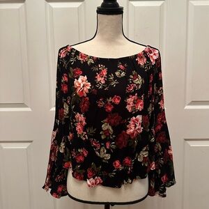 Long Sleeve Floral Blouse
